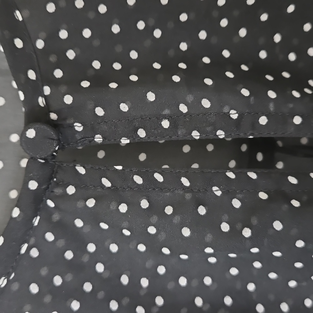 Abercrombie & Fitch Sheer Polka Dot Blouse Top Long Sleeves NEW Size XS - Picture 4 of 7